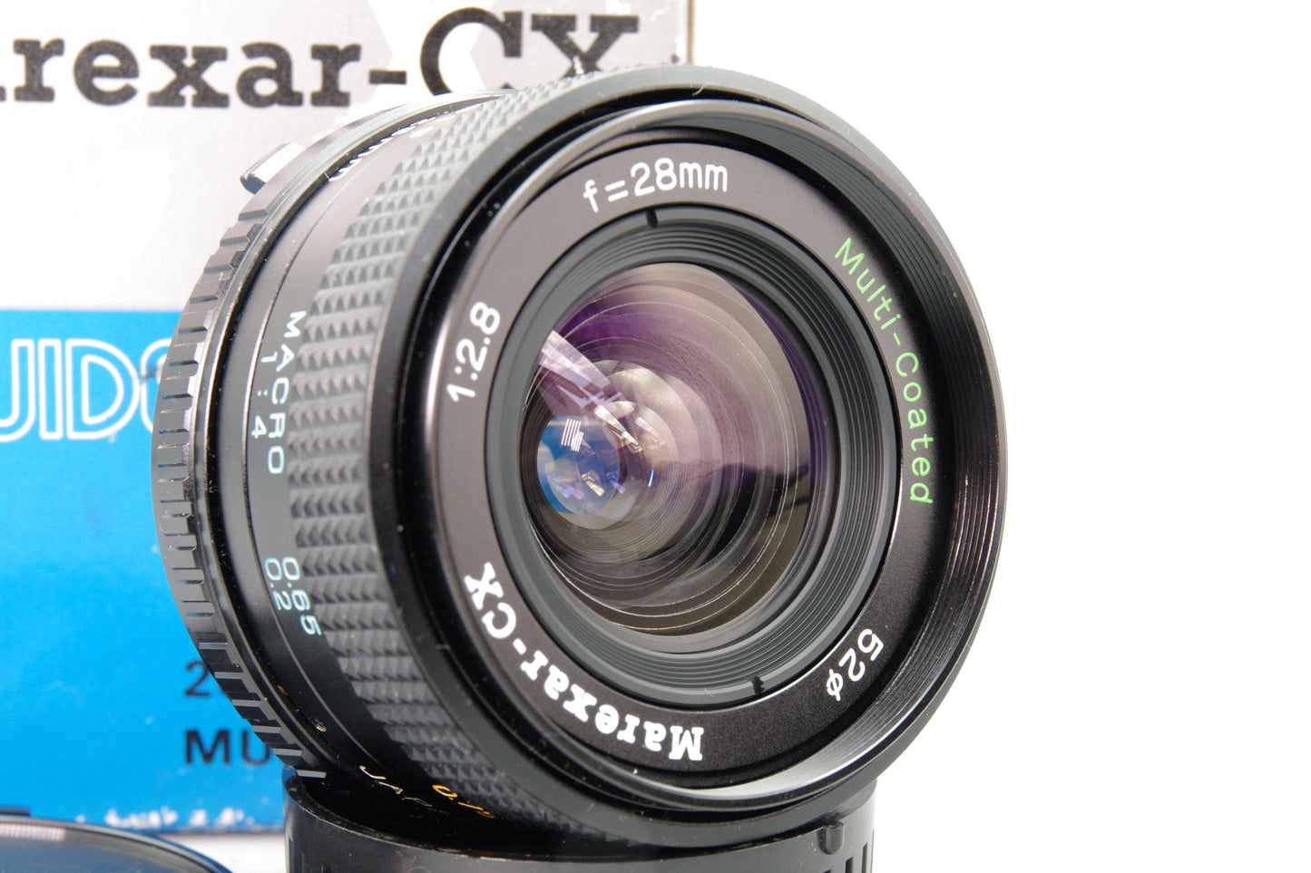 Marexar‑CX 28mm f/2.8 Multi Coated Lens – Minolta MD Mount – Excellent Boxed