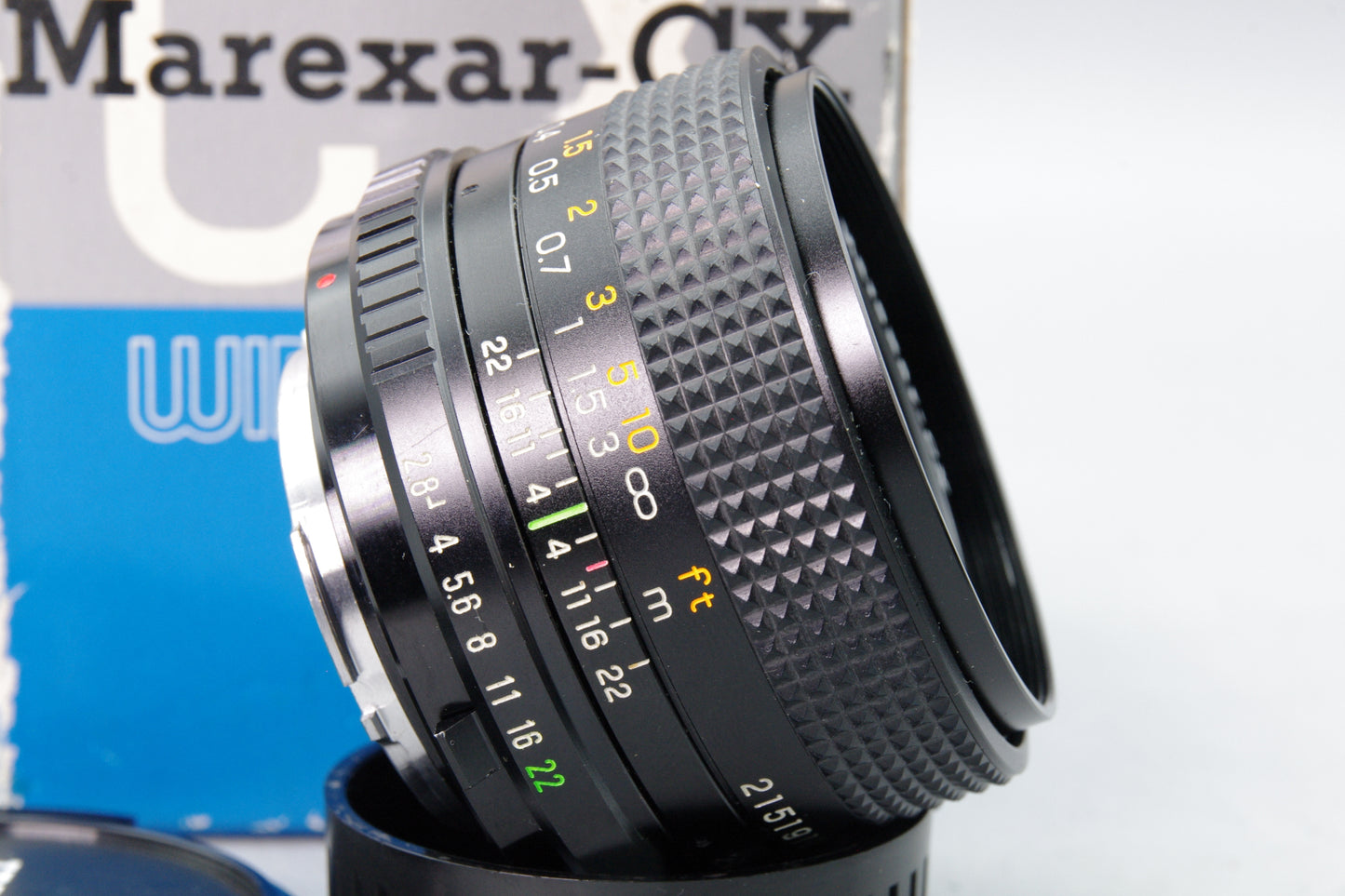 Marexar‑CX 28mm f/2.8 Multi Coated Lens – Minolta MD Mount – Excellent Boxed