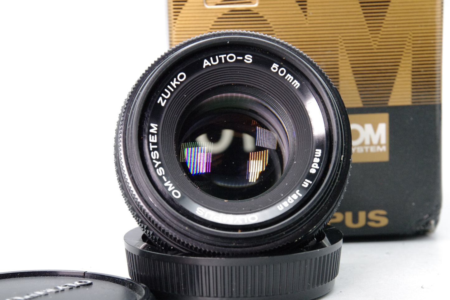 Olympus OM Zuiko Auto‑S 50mm F/1.8 – Olympus OM Mount – Boxed – Excellent