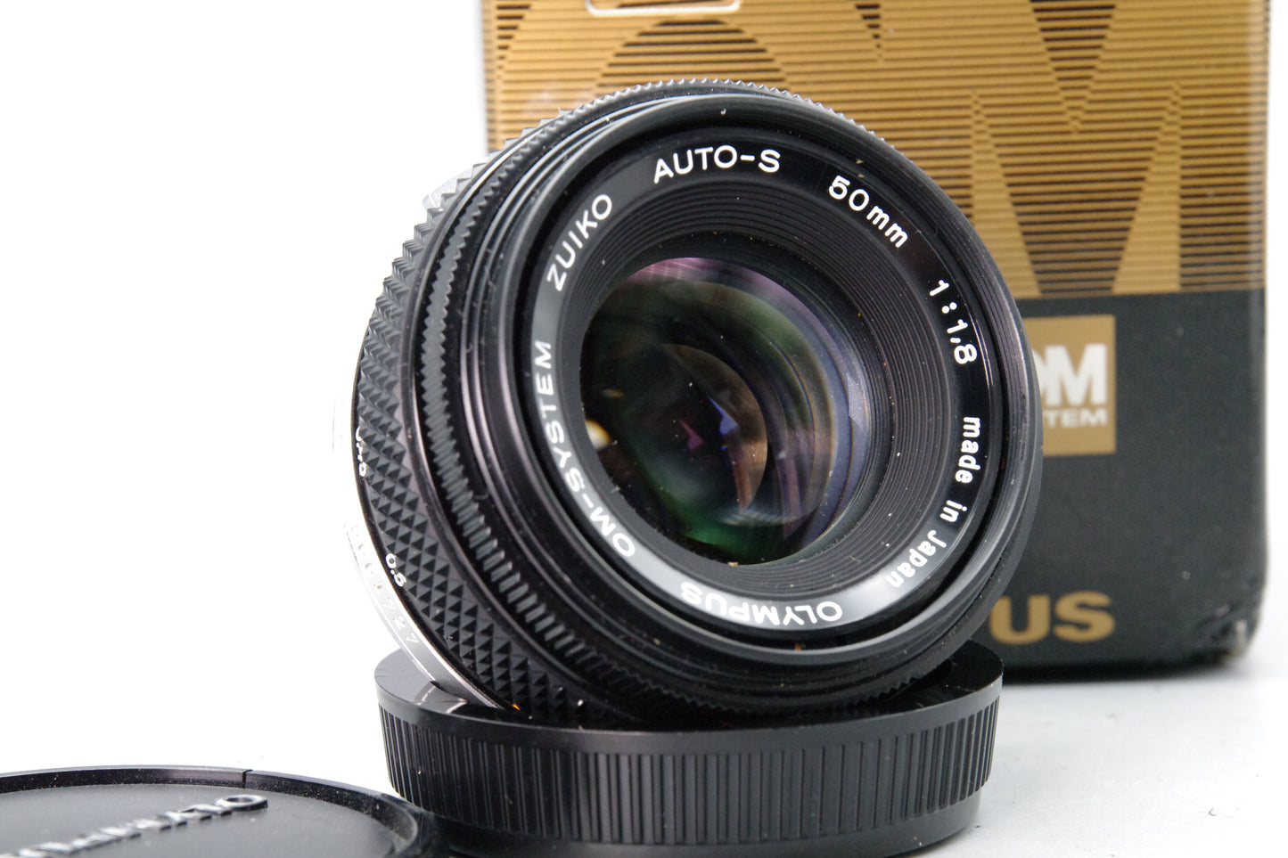 Olympus OM Zuiko Auto‑S 50mm F/1.8 – Olympus OM Mount – Boxed – Excellent