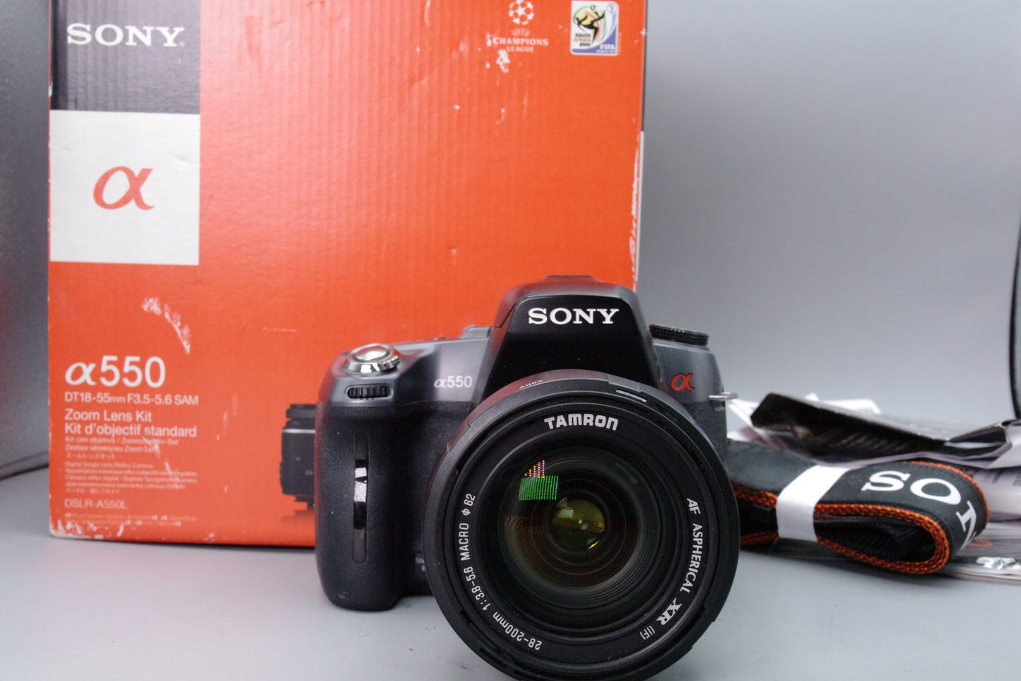 Sony A550 14MP DSLR with Tamron 28–200mm Lens – Boxed – S/C 15444 – Excellent