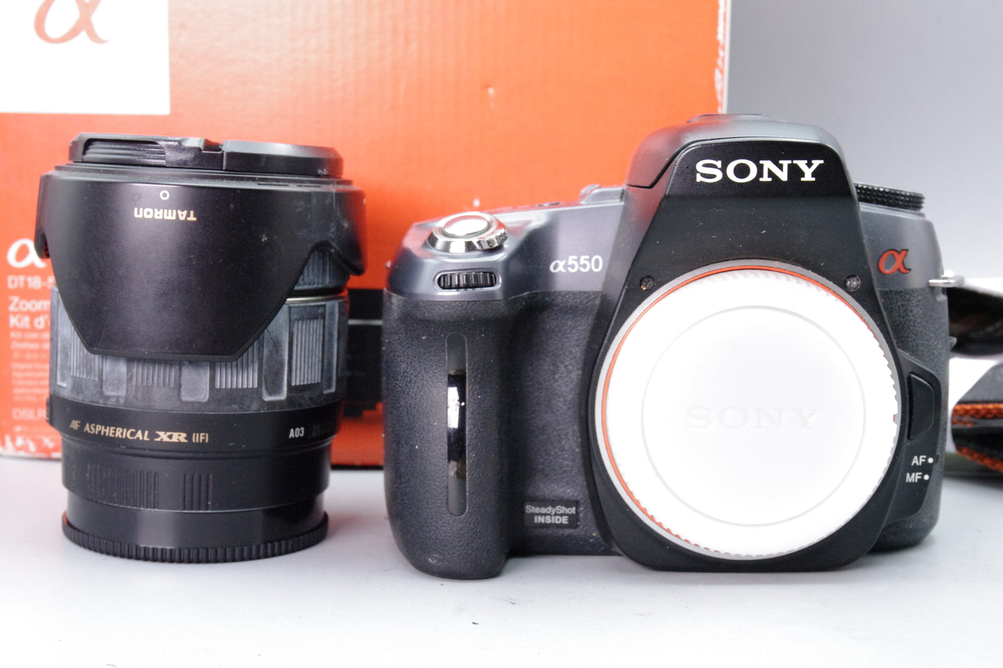 Sony A550 14MP DSLR with Tamron 28–200mm Lens – Boxed – S/C 15444 – Excellent