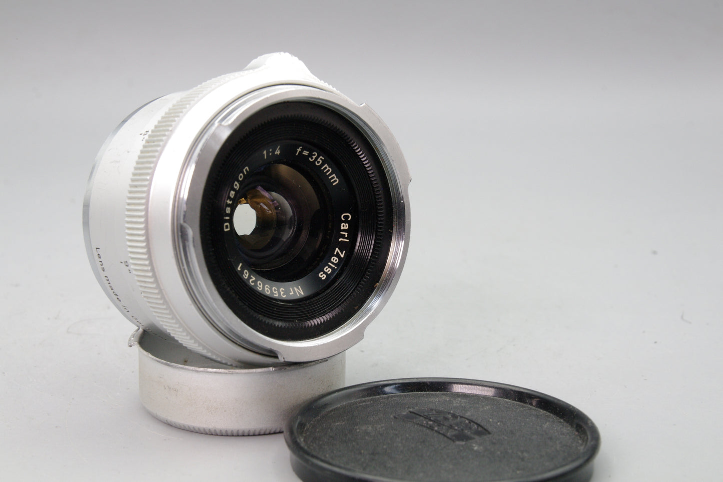 Carl Zeiss Distagon 35mm F/4 Lens in black - Contarex (Bullseye) Mount