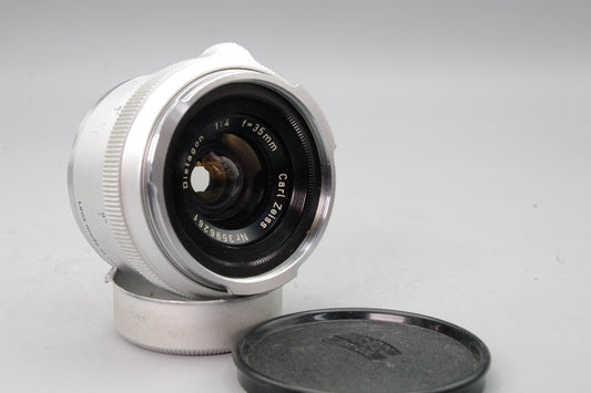 Carl Zeiss Distagon 35mm F/4 Lens in black - Contarex (Bullseye) Mount