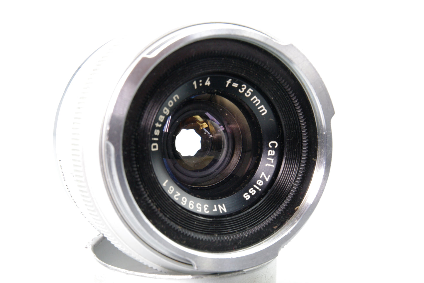 Carl Zeiss Distagon 35mm F/4 Lens in black - Contarex (Bullseye) Mount
