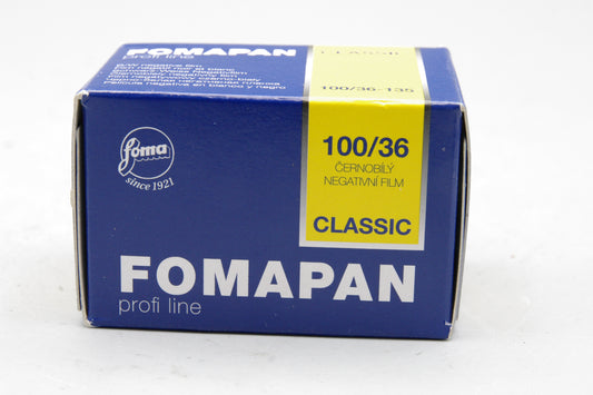 Fomapan 100 Classic 36‑Exposure 35mm Film – In Date 11/27 –B&W – VGC