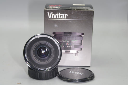 Vivitar 19mm F/3.8 Ultra Wide Angle Lens - Olympus OM Mount - Excellent