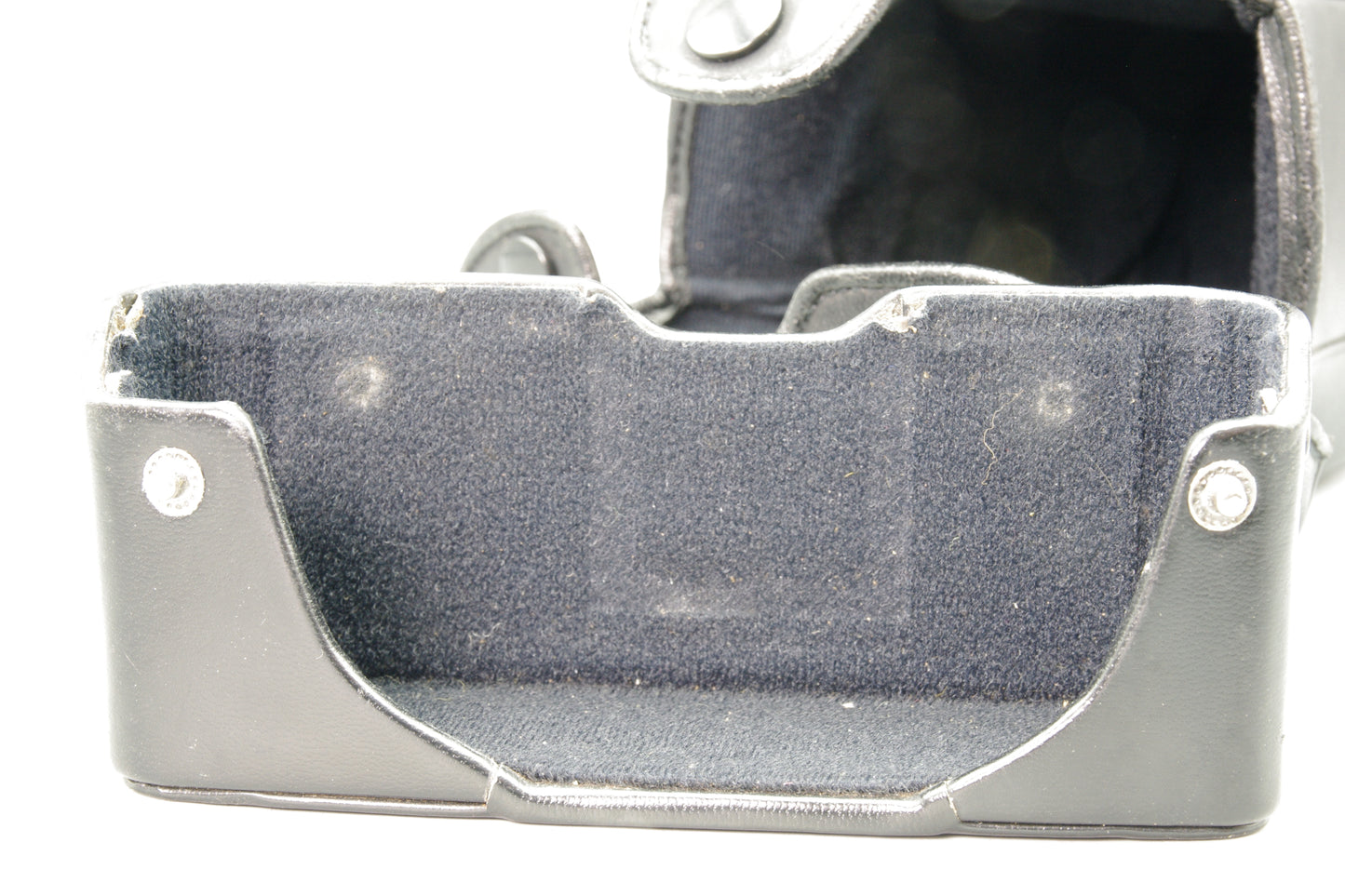 Olympus OM‑Series Black Leather Case – For Longer Lenses