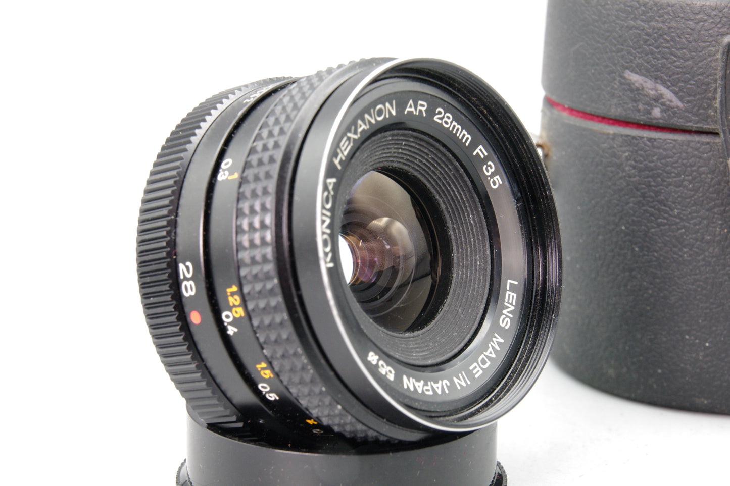 Konica Hexanon AR 28mm f3.5 Lens AR Mount Wide Angle VGC with Case