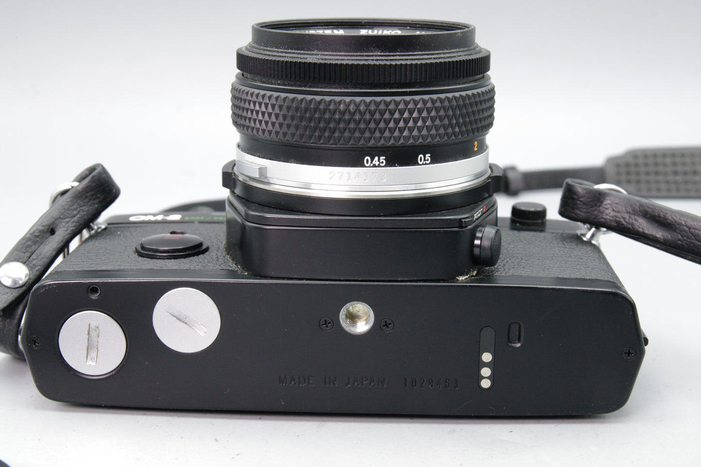 Olympus OM-2 Spot/Program 35mm SLR + 50mm f/1.8 Lens + New batteries