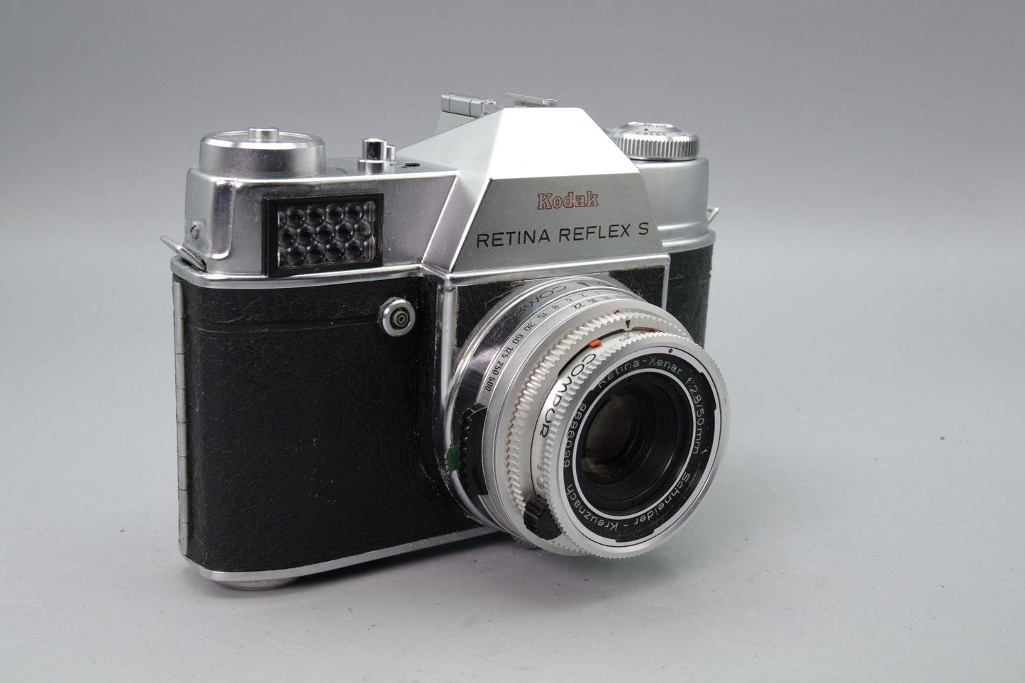Kodak Retina Reflex S with Xenar 50mm f/2.8 Lens &amp; Case – Fully Working – VGC