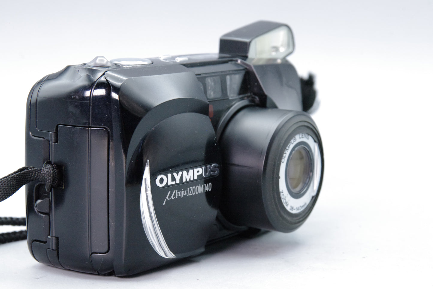 Olympus MJU Zoom 140 Black 35mm Film Camera – Tested & Working VGC