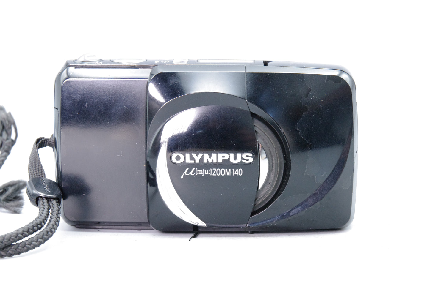 Olympus MJU Zoom 140 Black 35mm Film Camera – Tested & Working VGC