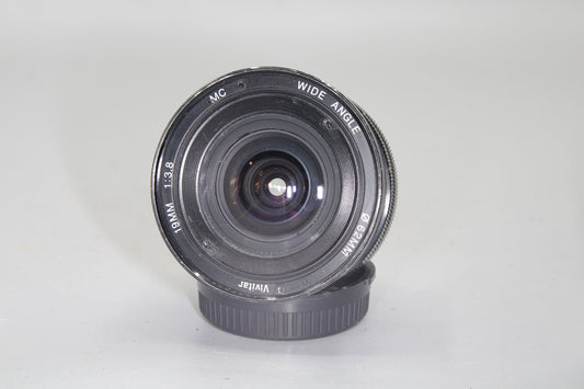 Vivitar 19mm F/3.8 Ultra Wide Angle Lens - Canon FD Mount