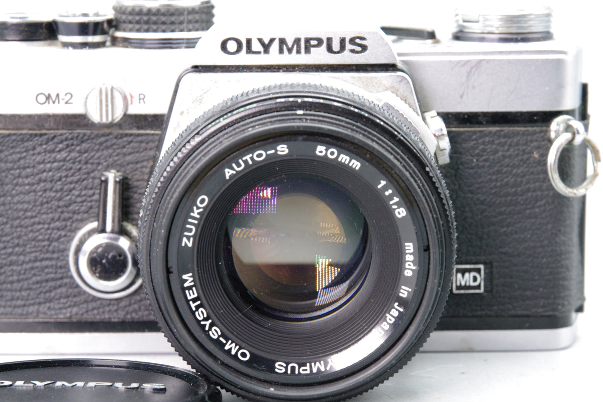 Olympus OM-2 35mm SLR + Zuiko 50mm f/1.8 Lens  - VGC -New Batteries