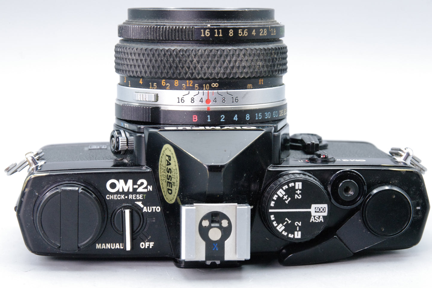 Olympus OM-2N Black 35mm SLR + F.Zuiko 50mm f/1.8 Lens – Tested & Working