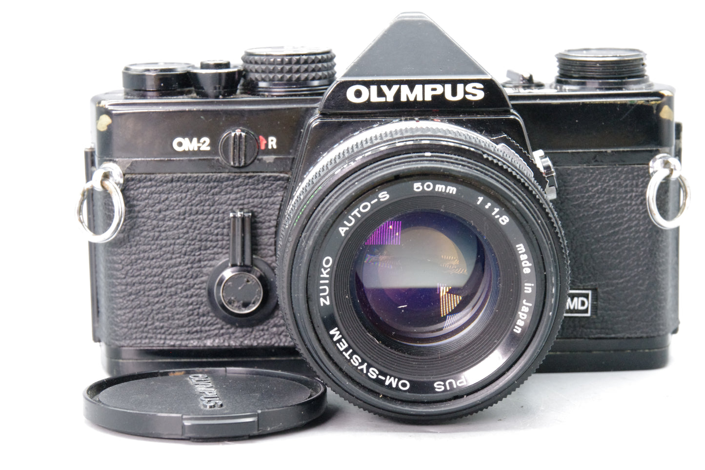 Olympus OM‑2 Black 35mm SLR + Zuiko 50mm f/1.8 Lens – VGC – New Batteries