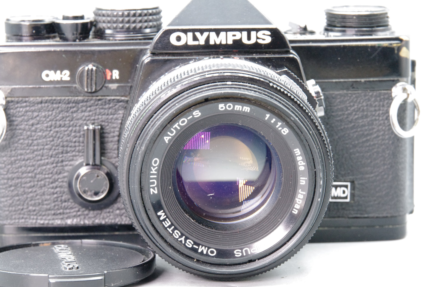 Olympus OM‑2 Black 35mm SLR + Zuiko 50mm f/1.8 Lens – VGC – New Batteries