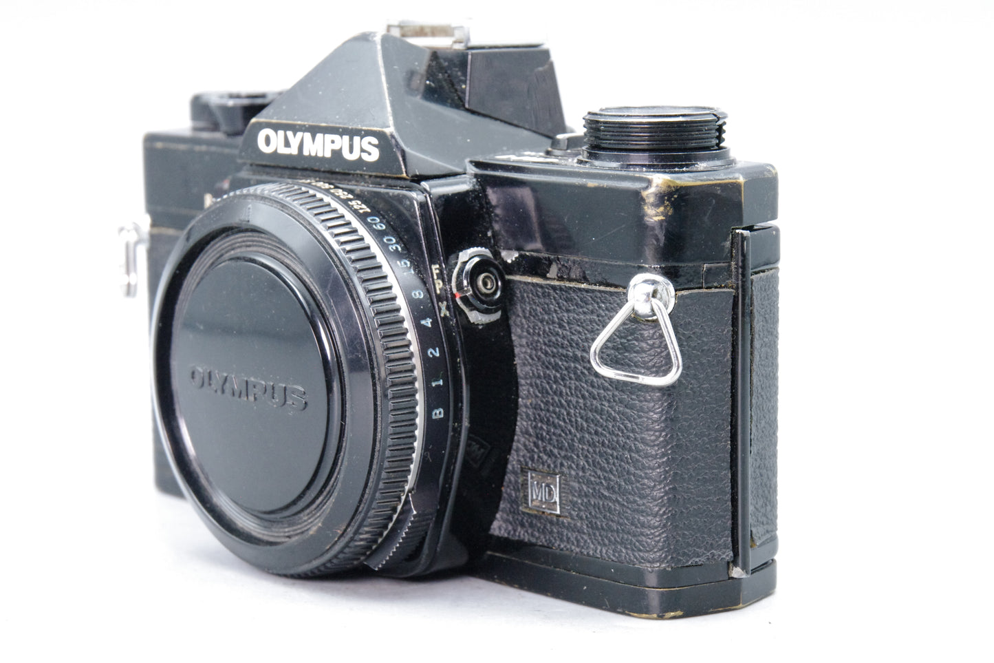 Olympus OM‑1 Black 35mm SLR Film Camera – Tested & Working – Very Good Condition