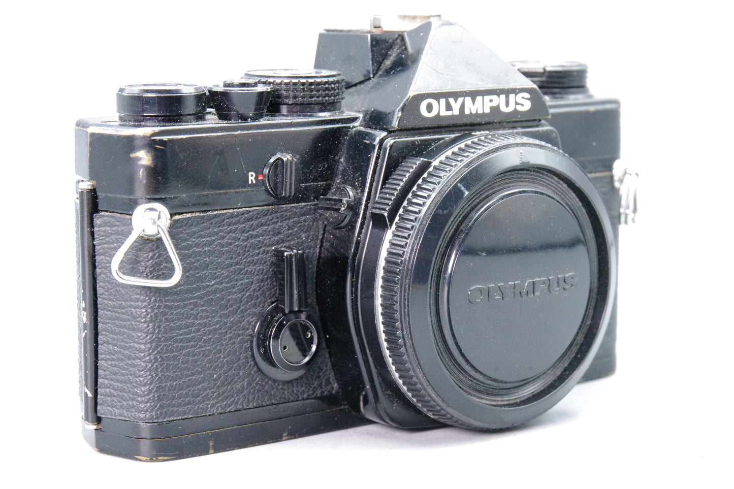 Olympus OM‑1 Black 35mm SLR Film Camera – Tested & Working – Very Good Condition