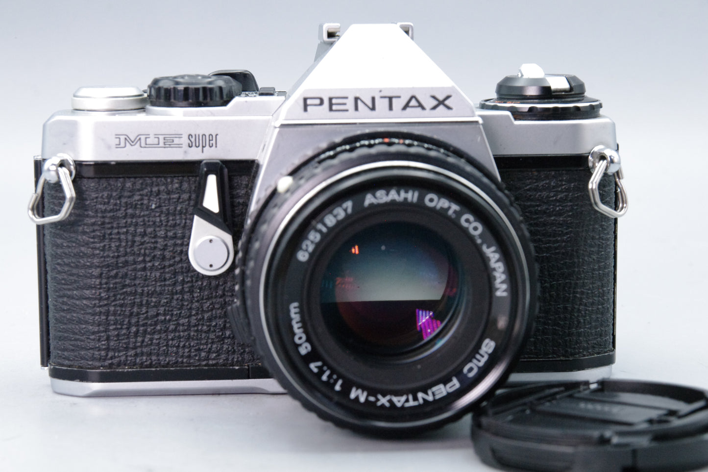 Pentax ME Super 35mm SLR + Pentax‑M 50mm f/1.7 Lens – Tested – Batteries – VGC