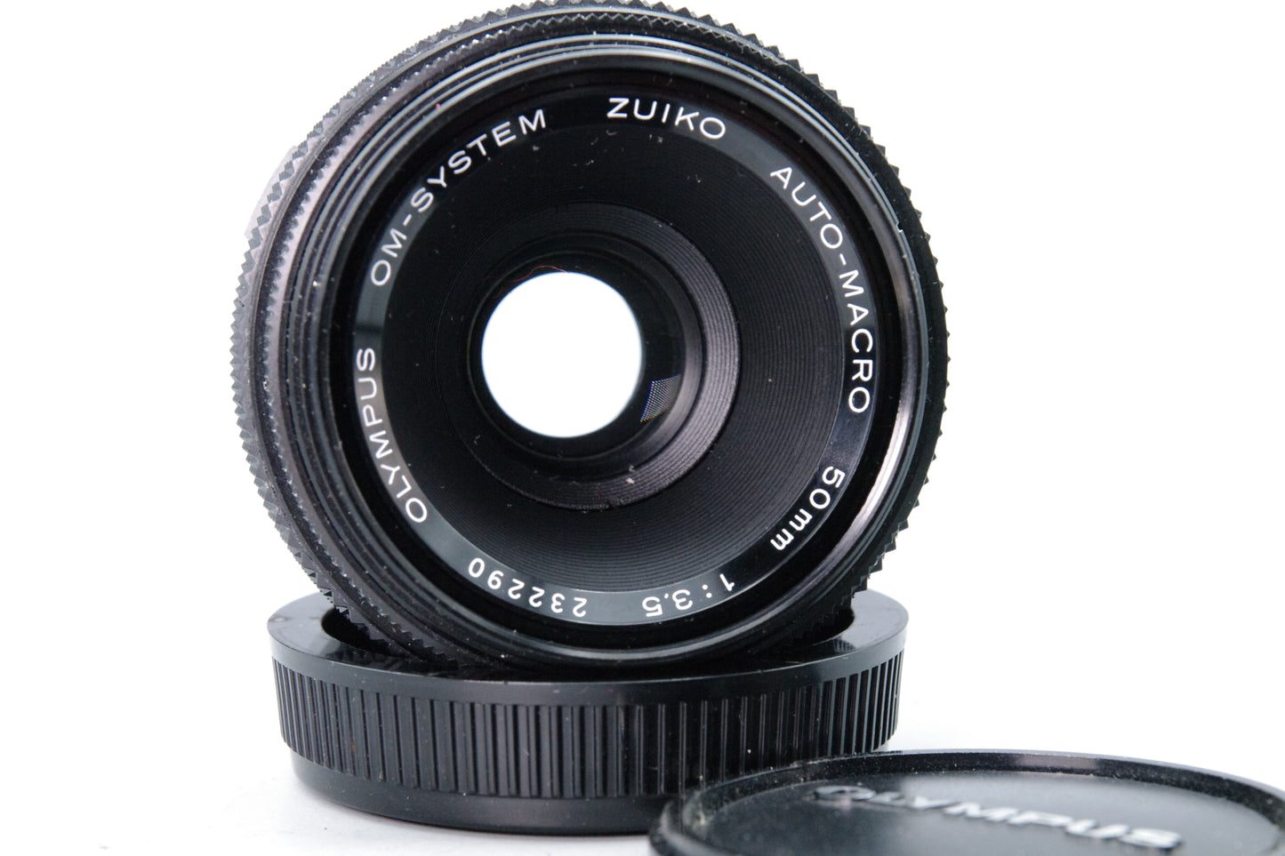 Olympus OM Zuiko Auto‑Macro 50mm f3.5 Lens – Olympus OM Mount – VGC