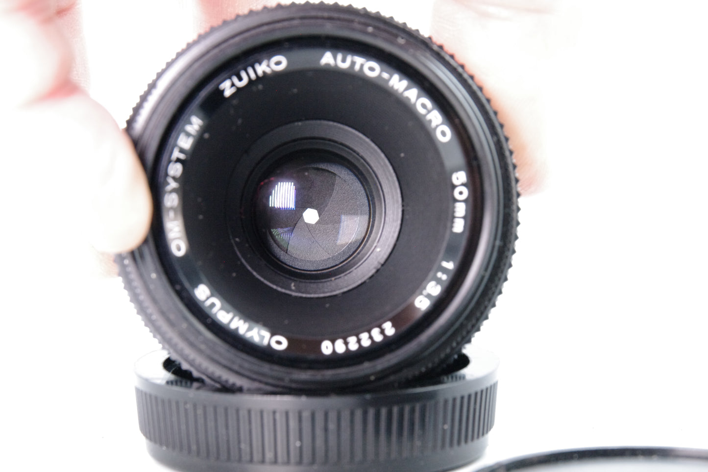 Olympus OM Zuiko Auto‑Macro 50mm f3.5 Lens – Olympus OM Mount – VGC