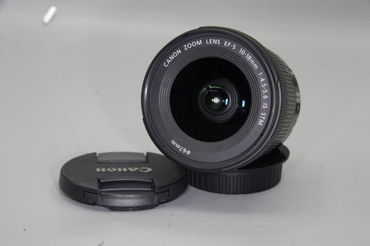 Canon EF-S 10–18mm f/4.5–5.6 IS STM Lens – Ultra Wide – Excellent Condition