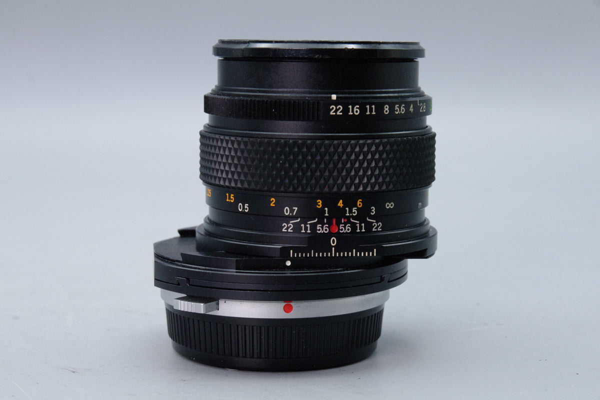 Olympus Zuiko Shift 35mm f/2.8 Lens – OM Mount – Excellent – With Both Caps