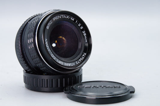 SMC Pentax-M 28mm F3.5 Wide Angle Lens – Manual Focus K Mount Japan