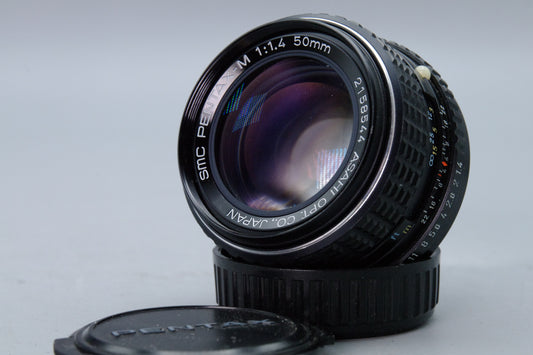 SMC Pentax-M 50mm f/1.4 – MF Standard Prime – K Mount – Excellent