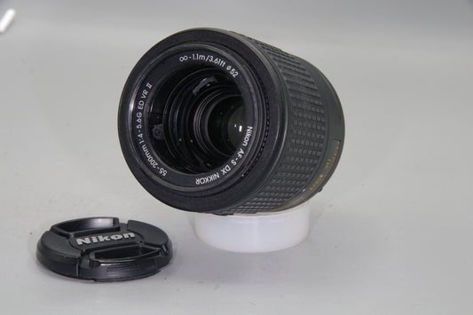 Nikon AF-S DX 55-200mm f/4-5.6G VR II Lens – Compact Telephoto Zoom