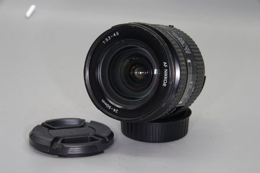 Nikon AF Nikkor 24-50mm f/3.3-4.5 Lens – Compact Wide to Standard Zoom