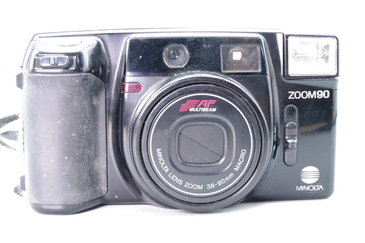 Minolta Zoom 90 35mm Compact Film Camera – Fully Working – Very Good Condition