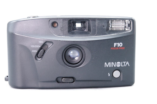 Minolta F10 35mm Focus‑Free Compact Film Camera – Tested & Working – Very Good