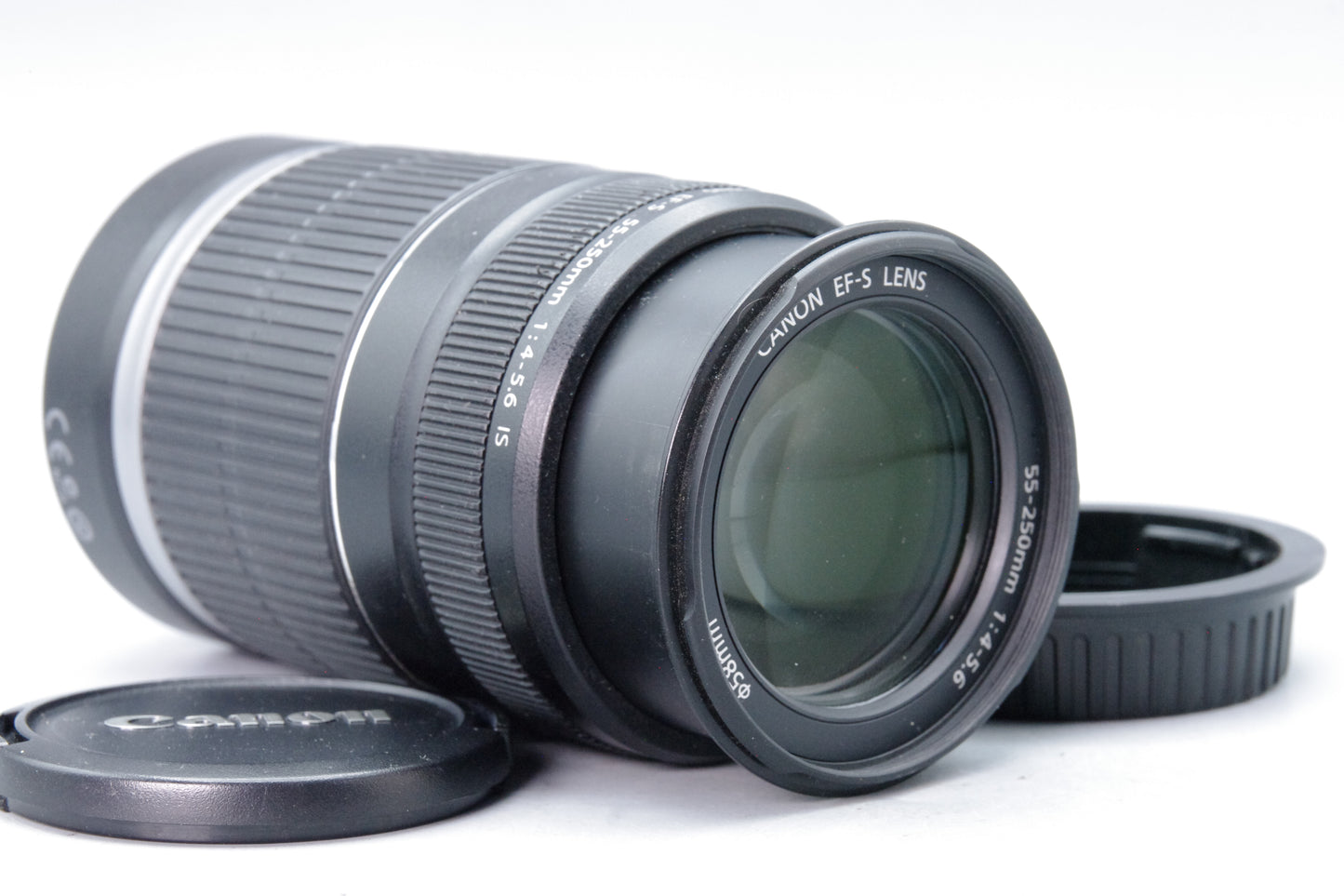 Canon EF-S 55-250mm F/4-5.6 IS AF Zoom Lens with Caps - VGC
