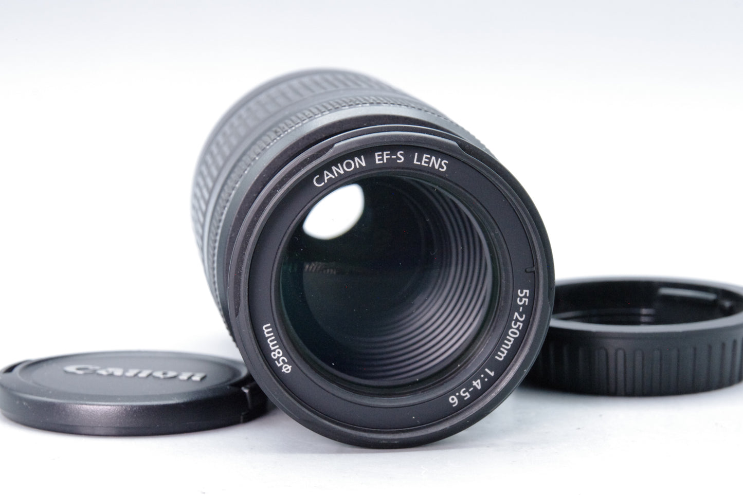Canon EF-S 55-250mm F/4-5.6 IS AF Zoom Lens with Caps - VGC