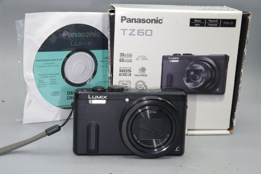 Panasonic Lumix DMC-TZ60 – Boxed – 18.1MP – Leica 30x Zoom – GPS  Wi-Fi