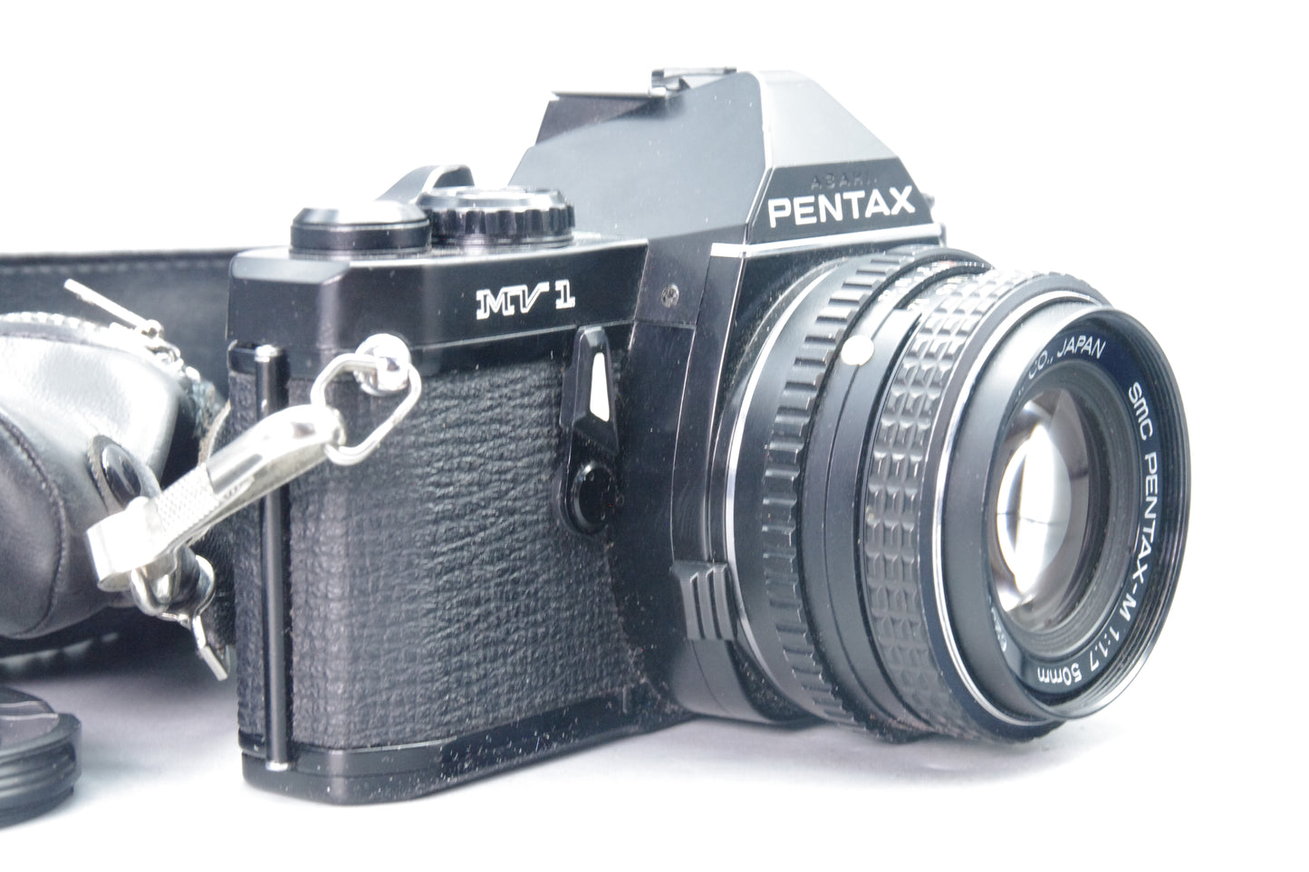 Pentax MV1 35mm SLR with Pentax‑M 50mm F/1.7 Lens – Black – Excellent Condition