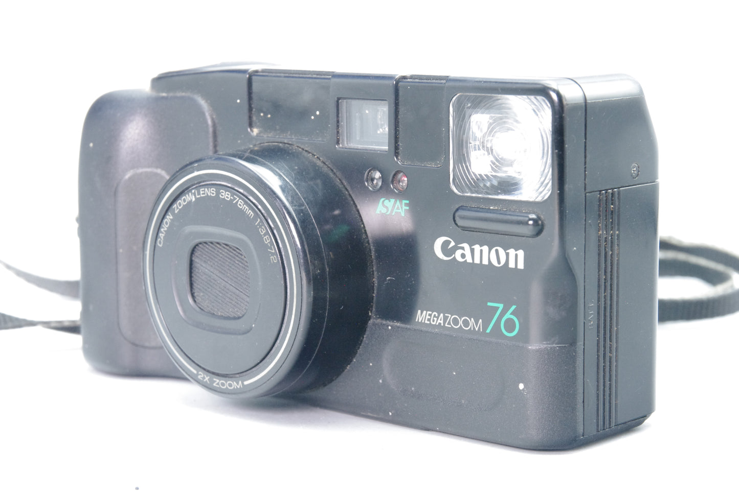 Canon Sure Shot Mega Zoom 76 35mm Film Camera – Tested – Very Good Condition