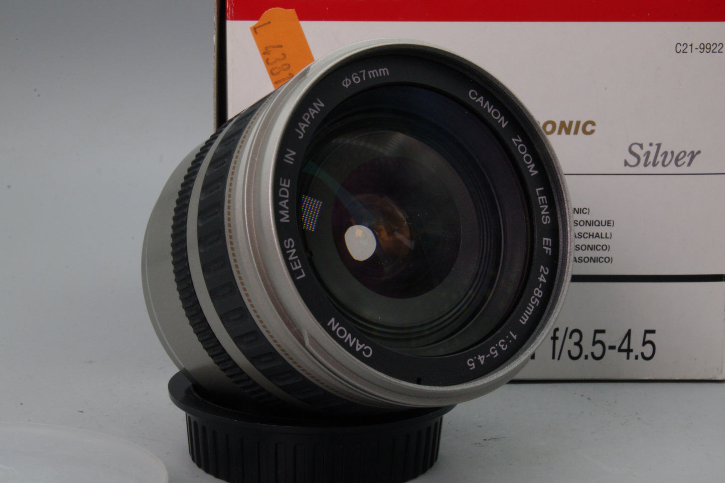 Canon EF 24‑85mm f/3.5‑4.5 USM Lens Silver – Boxed – MF Only – Very Good
