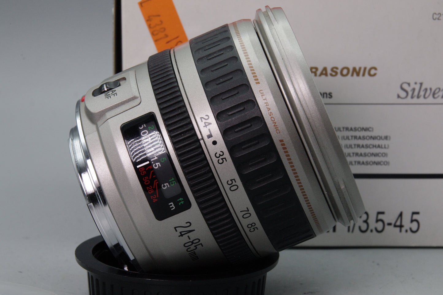 Canon EF 24‑85mm f/3.5‑4.5 USM Lens Silver – Boxed – MF Only – Very Good