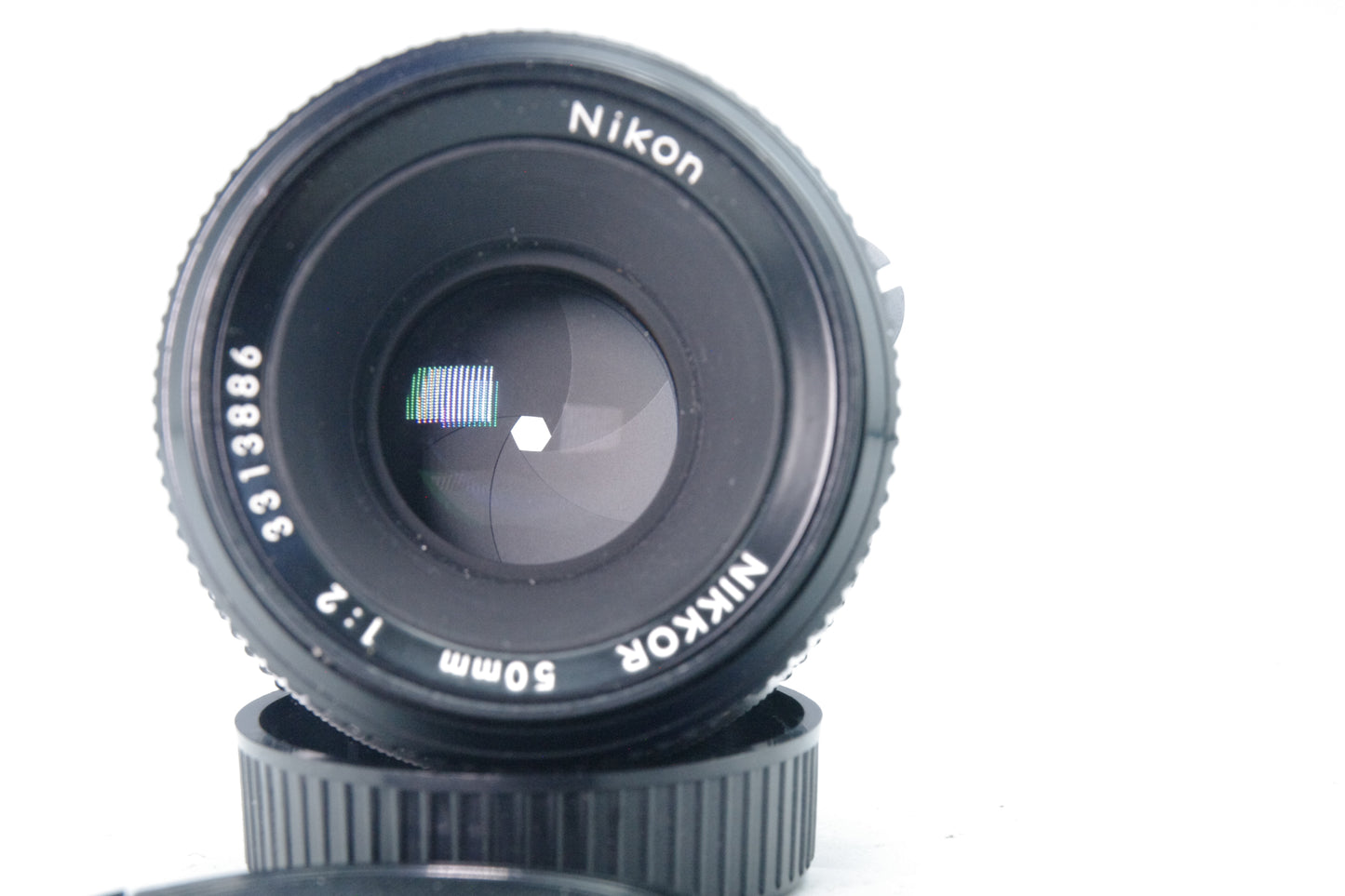 Nikon Nikkor 50mm f/2 Pre‑AI Lens – Nikon F Mount – Manual Focus – Excellent
