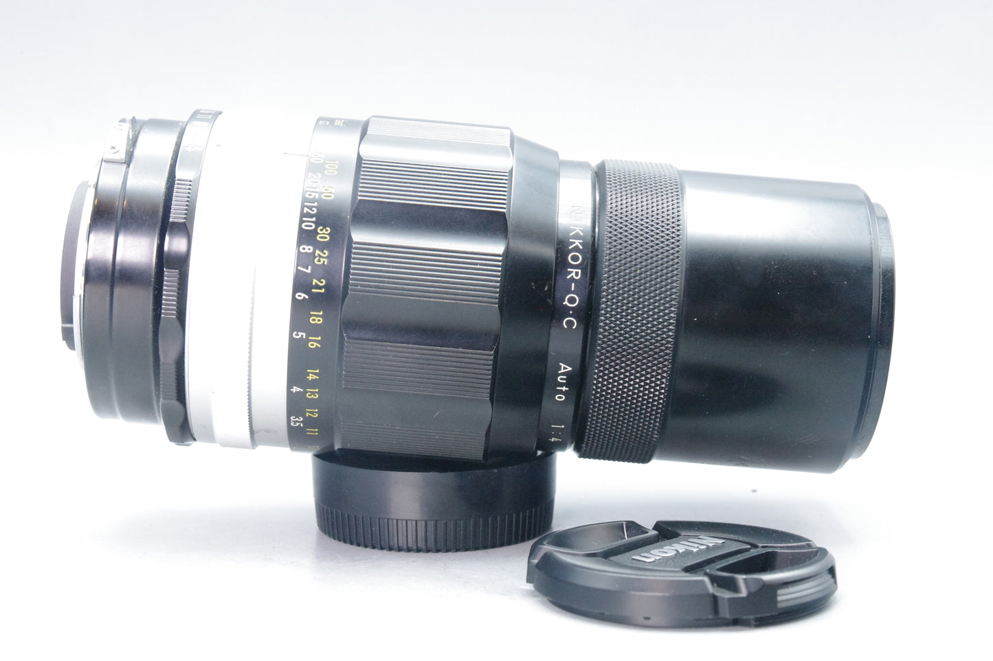 Nikon Nikkor‑Q.C 200mm f/4 Pre‑AI Lens – Nikon F Mount – Fungus – Very Good