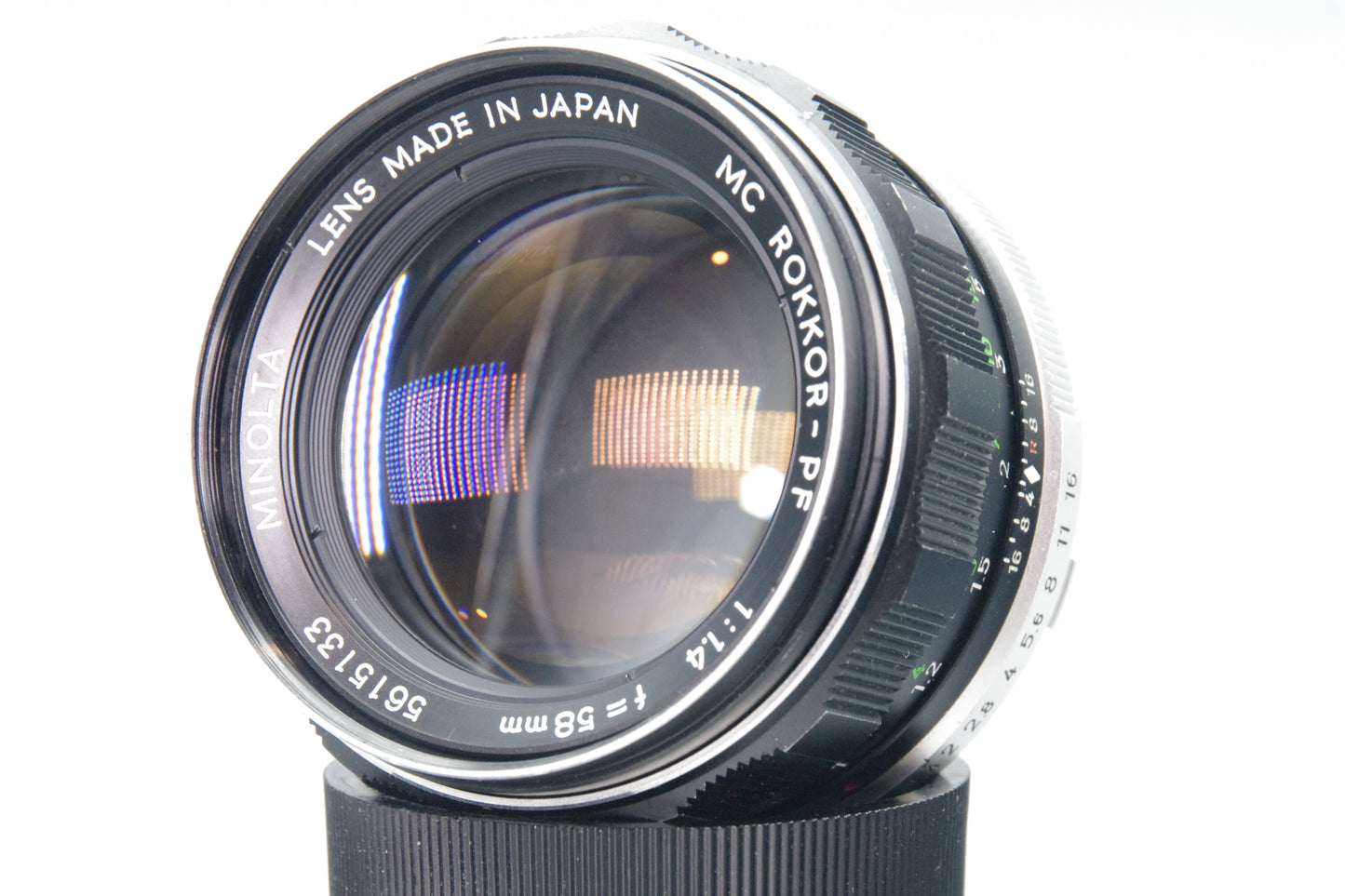 Minolta MC Rokkor-PF 58mm F1.4 Lens – MD Mount – Excellent Serviced