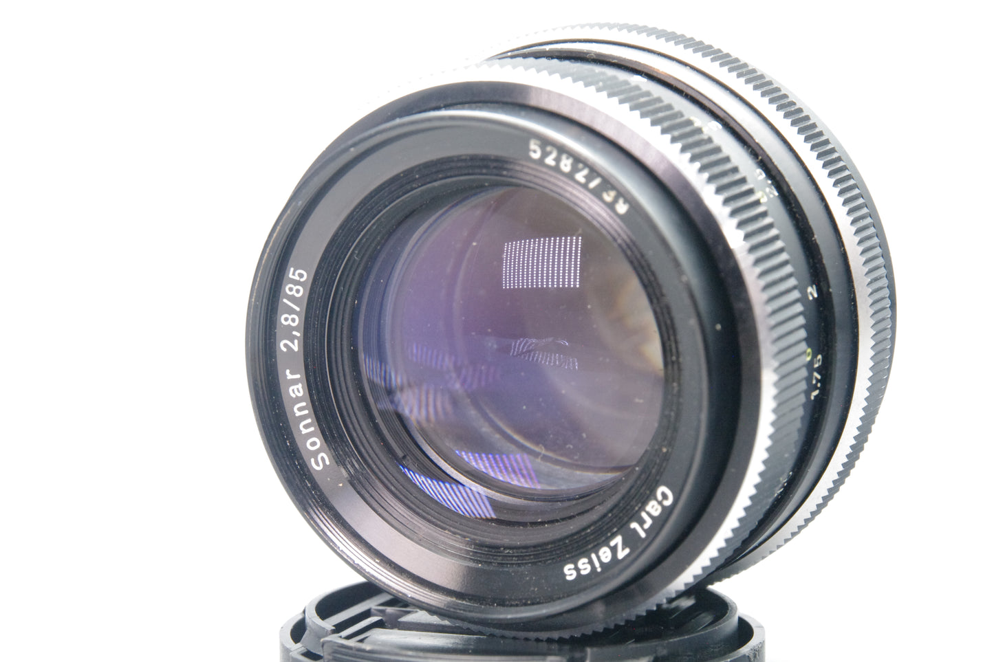 Carl Zeiss Sonnar 85mm f/2.8 Lens – QBM Mount – Cleaned – Etching Marks – VGC