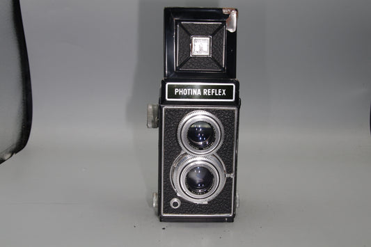 Photina Reflex TLR – 120 Film – Shutter Working – Focus Screen Broken – Rare German Twin Lens