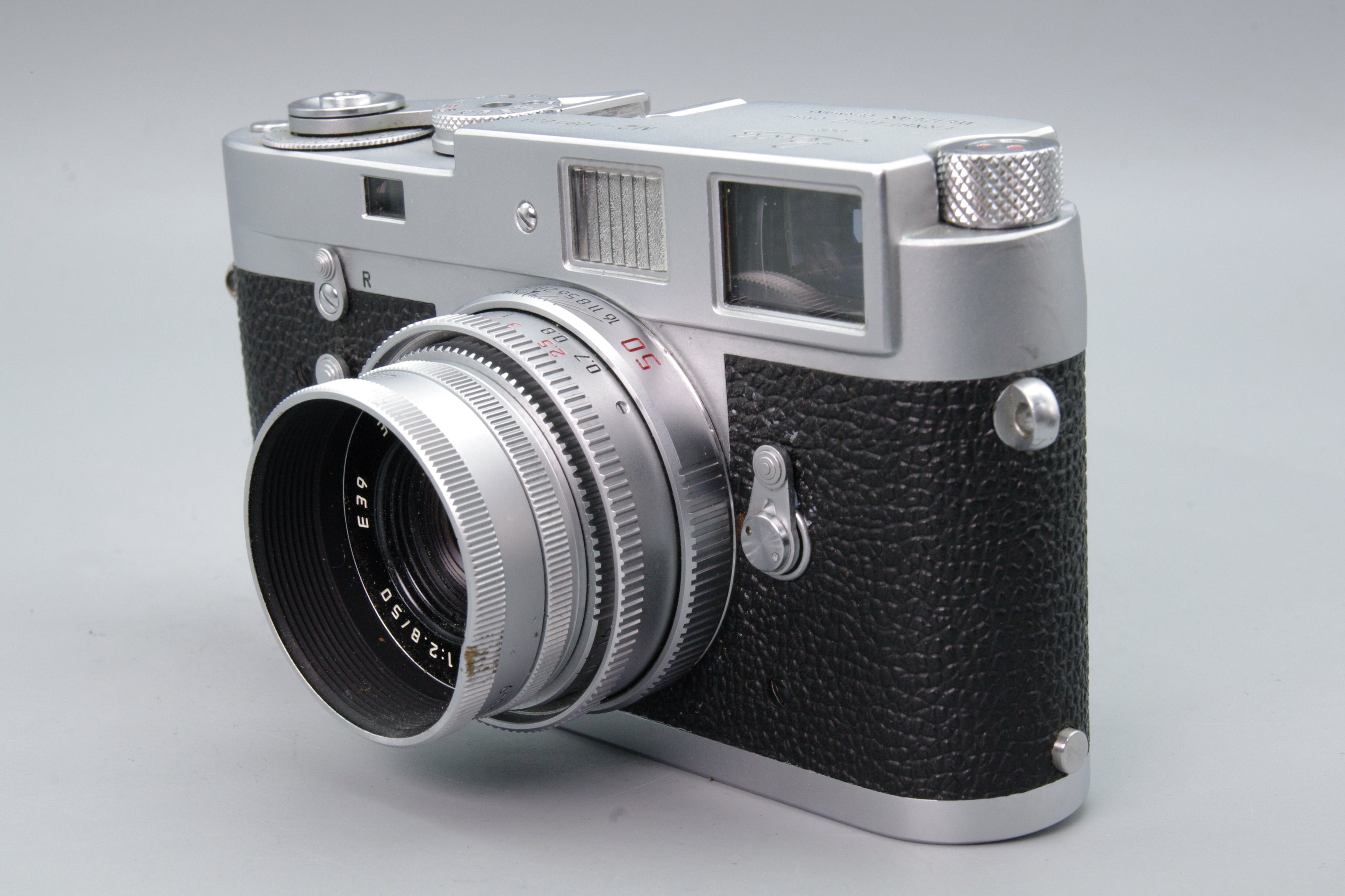1964 Leica M2 Rangefinder with Elmar‑M 50mm f/2.8 & Hood – Exc – S
