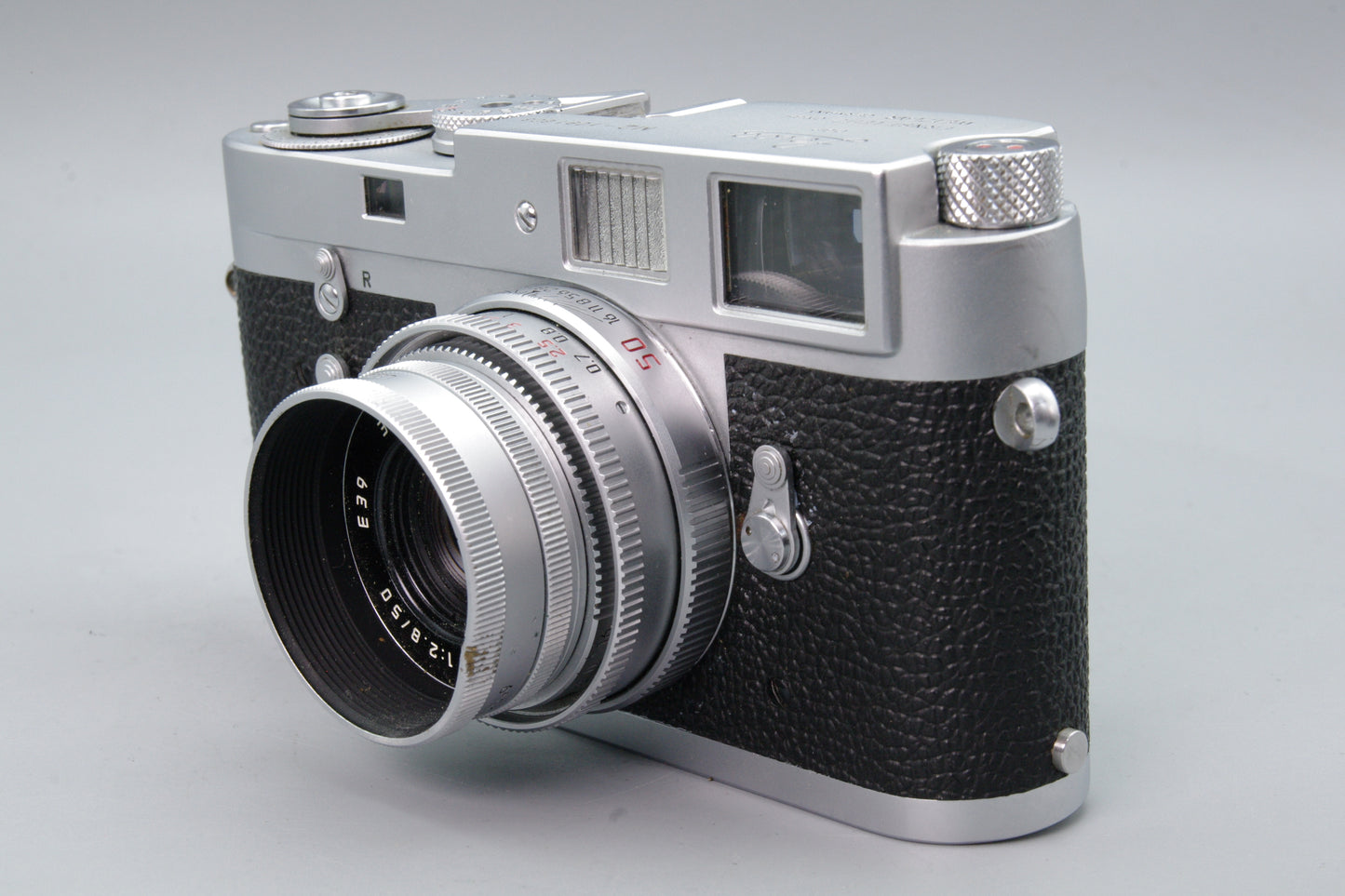 1964 Leica M2 Rangefinder with Elmar‑M 50mm f/2.8 & Hood – Exc – S/N 1091603