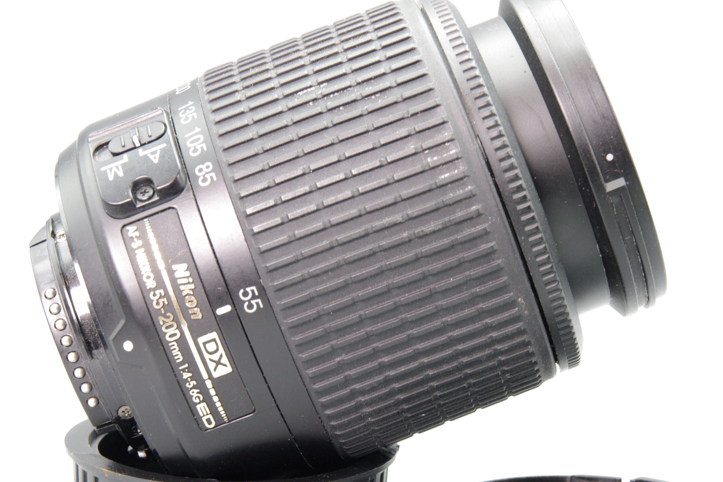 Nikon AF‑S DX 55–200mm f/4–5.6G Lens – Boxed – Scratches/Separation – Good